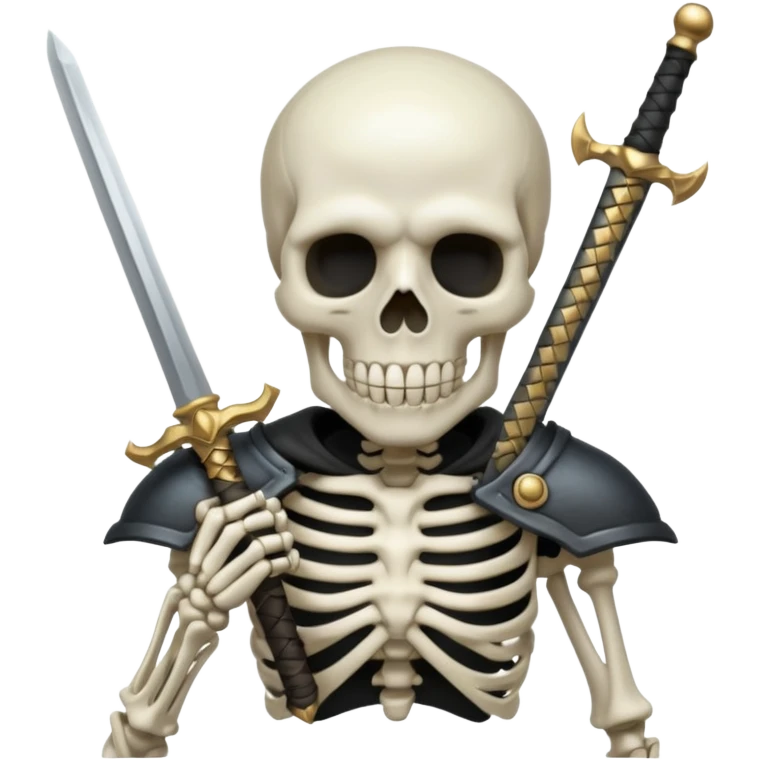 Skelton holding a sword emoji