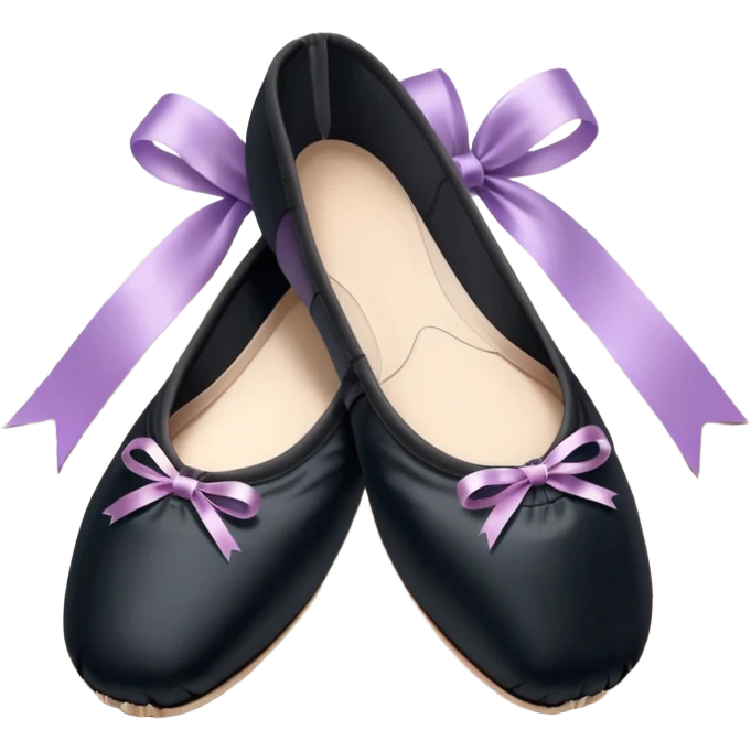 cinematic-realistic-ballet-shoes,-soft-satin-black-pointe-shoes-with-delicate-ribbons,-resting-gently-on-a-polished-wooden-floor,-subtle-creases-in-the-fabric,-glowing-under-the-warm-golden-light-of-a-rehearsal-studio,-evoking-ele emoji
