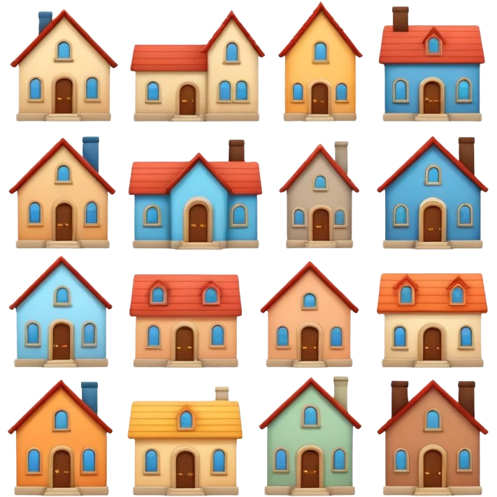 different styles of houses bitmojies emoji
