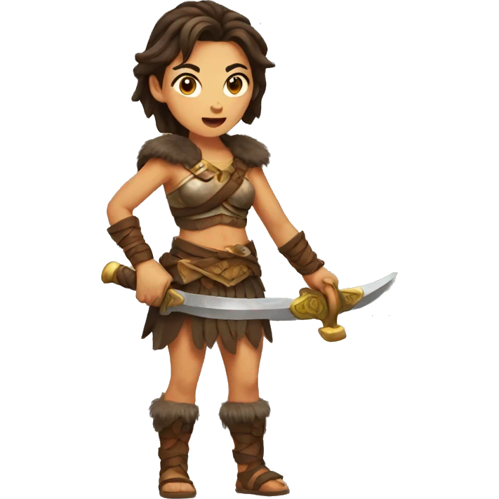 Female barbarian emoji