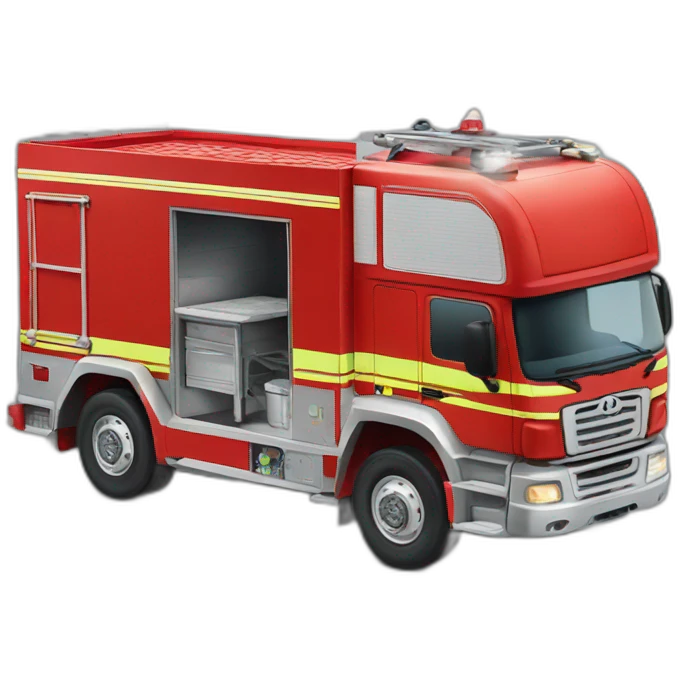 Camion de pompier drome emoji