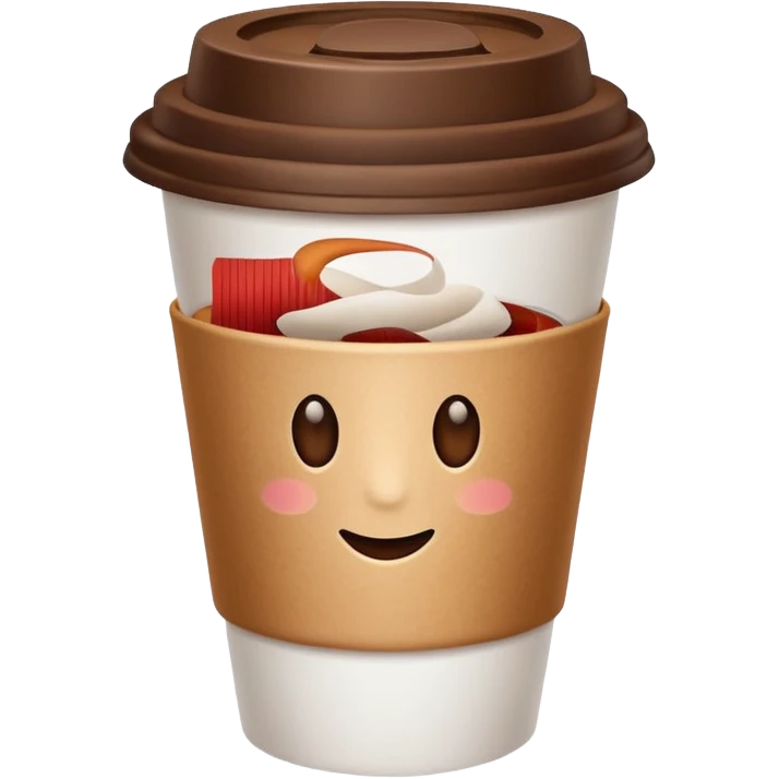 Coffee cup – paper cup with lid emoji