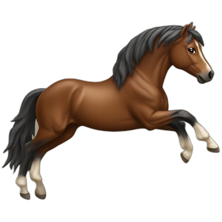 Cheval qui saute emoji