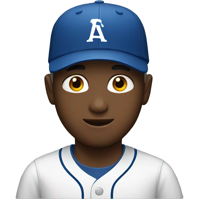 white boy with baseball cap emoji