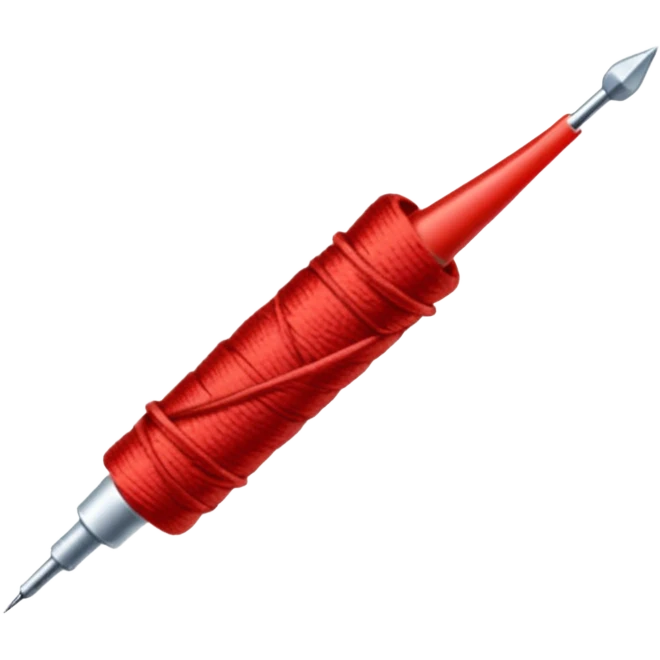 Un aguja y un pedazo de hilo emoji