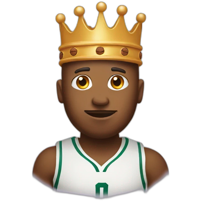 Basketball wearing crown emoji