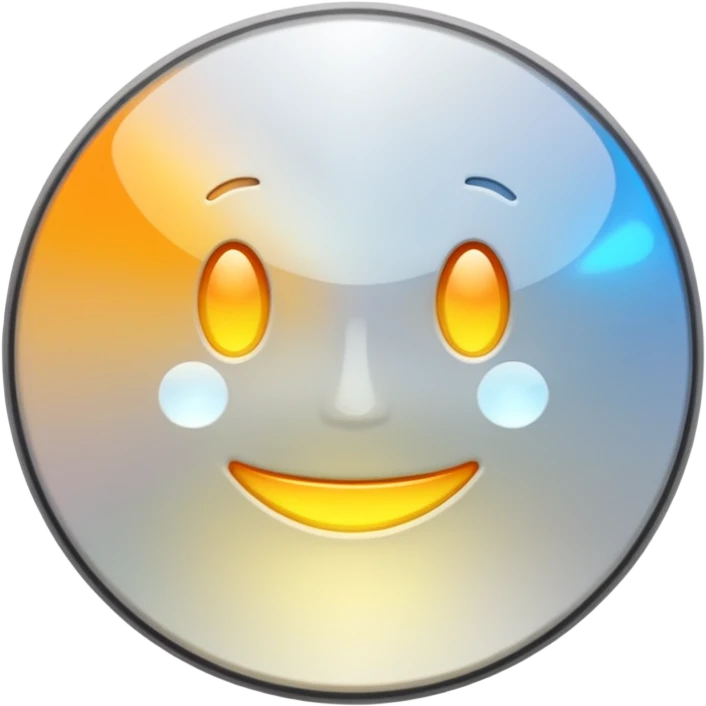 белый светящийся CD-диск, no background emoji
