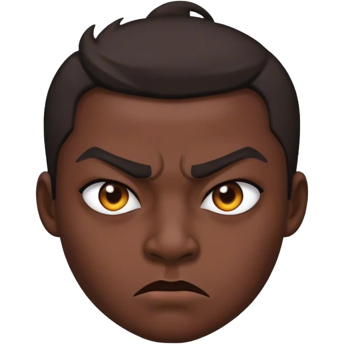 Mean face  emoji