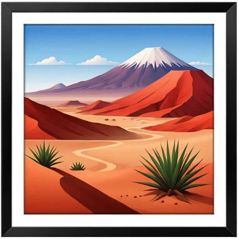 Atacama red desert emoji