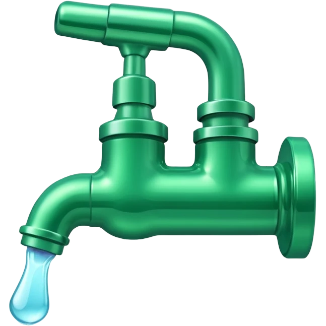 Green water tap emoji
