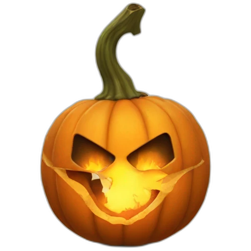 pumpkin-bomb-burning-stem emoji