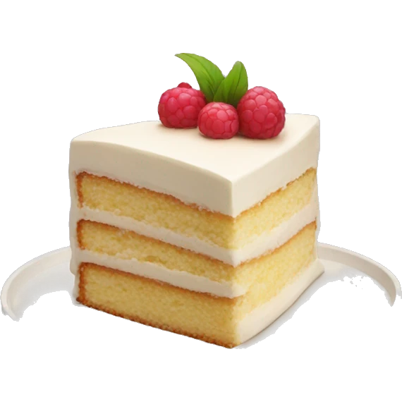 Vainilla cake emoji
