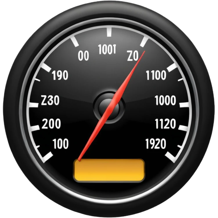 Speedometer emoji for car race emoji | AI Emoji Generator
