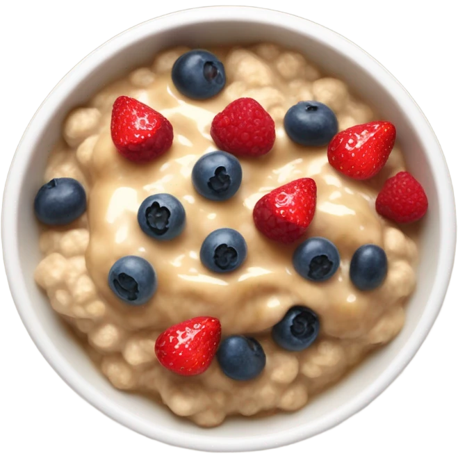 sticky toffee berries oatmeal emoji