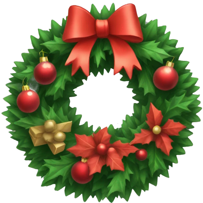 Christmas wreath  emoji