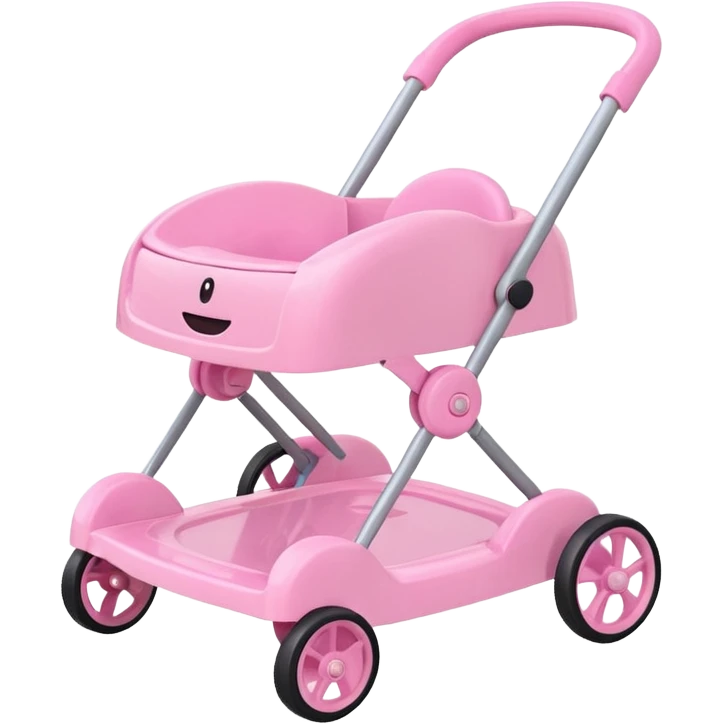pink baby walker emoji
