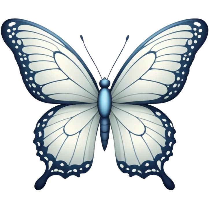 White butterfly  emoji