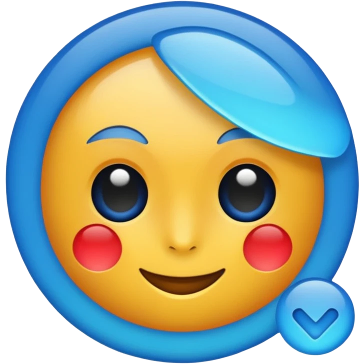Check blue emoji