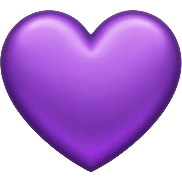 purple heart with a metallic finish emoji