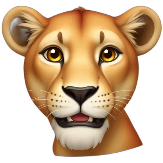 Red lioness emoji