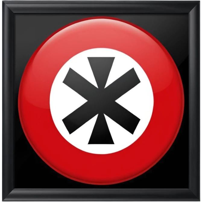 Hazme un emoji de la bandera nazi  con el real logo nazi bandera  emoji