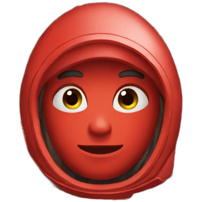red astronoid emoji