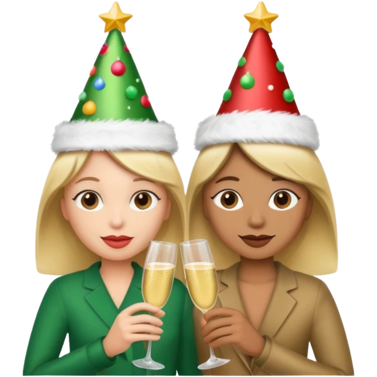 Due che si abbracciano natale emoji