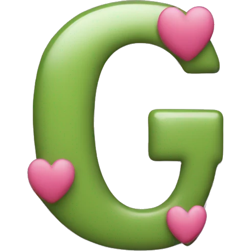 initial G with a heart emoji
