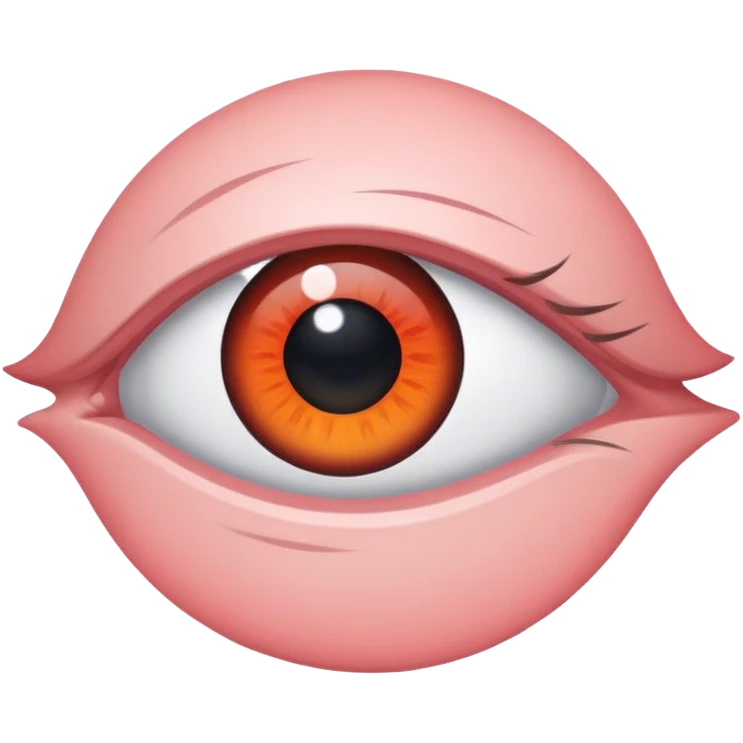 Looking to the side but eye is aimed forward  emoji