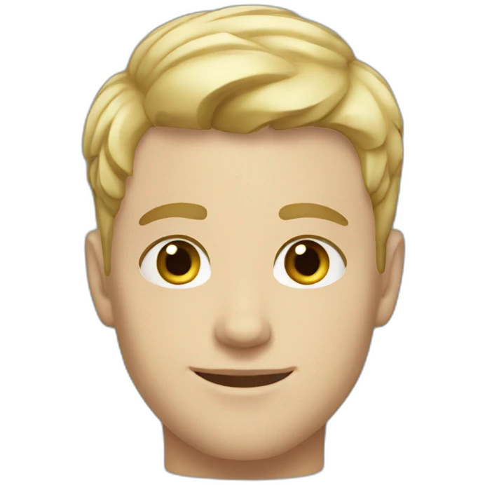 26 year old white British male with short blonde hair emoji