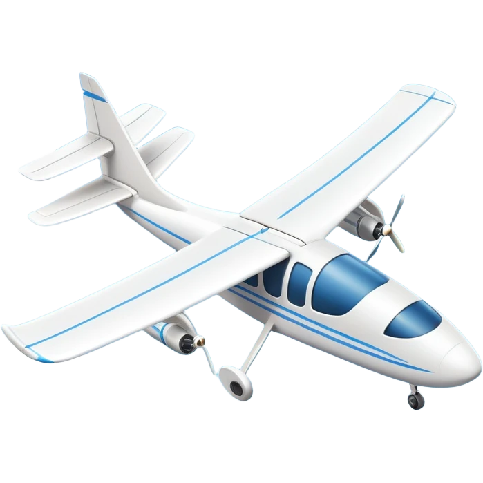 An icon featuring a remote-controlled model airplane soaring through the sky and clouds, with a detailed transmitter in the foreground. The sky is clear with motion lines showing flight. Transparent background emphasizes the precision, creativity, and joy of aeromodelling as a sport. emoji