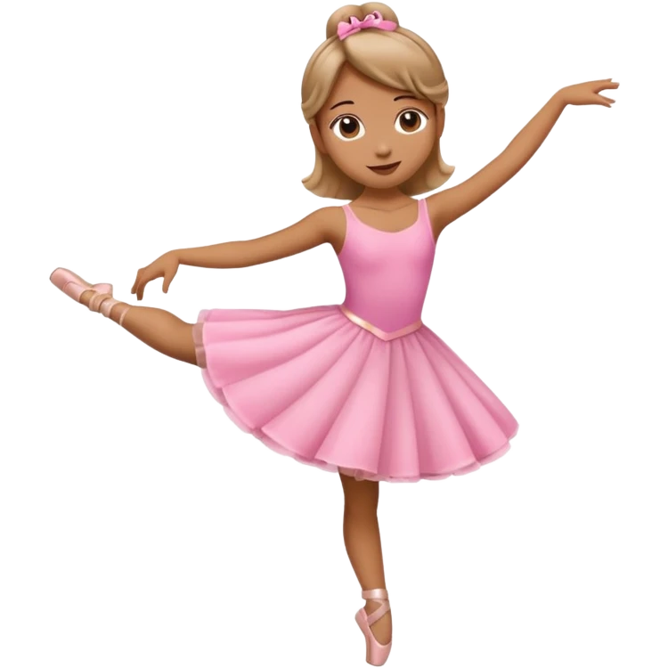 Emoji of pink dress cutie patutie twirling ballerina  emoji