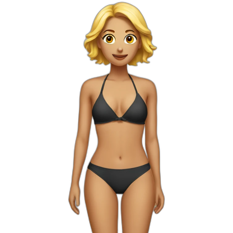 slim woman  bikini emoji