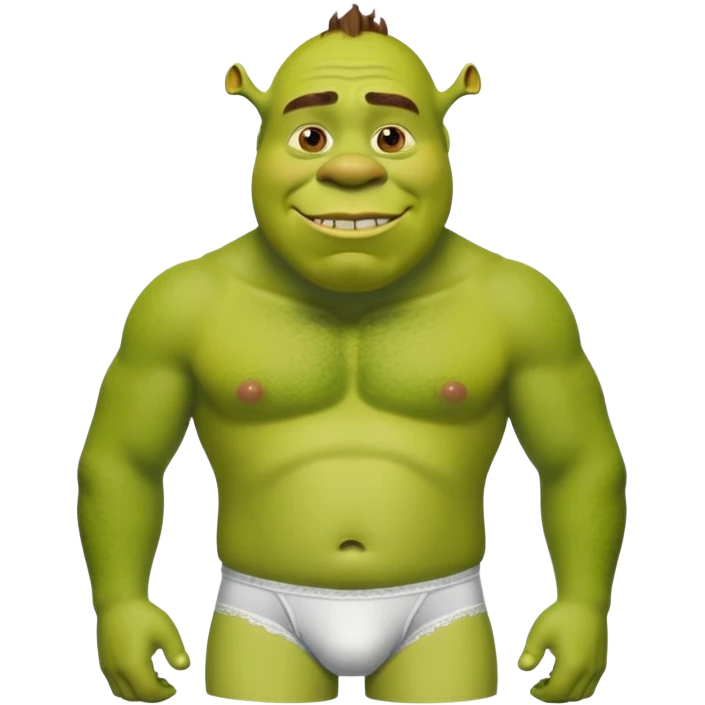 Шрэк в трусах  emoji