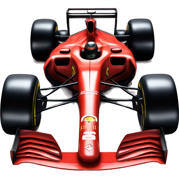 detailed ferrari f1 car from 2099 emoji