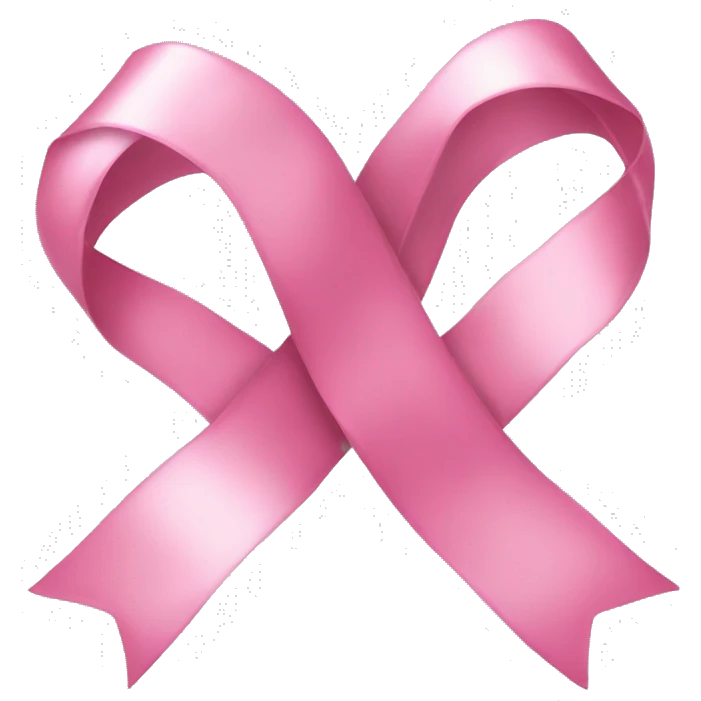 pretty pink ribbon emoji