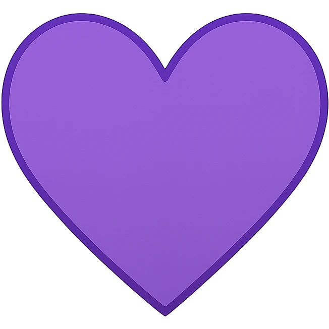 purple heart emoji