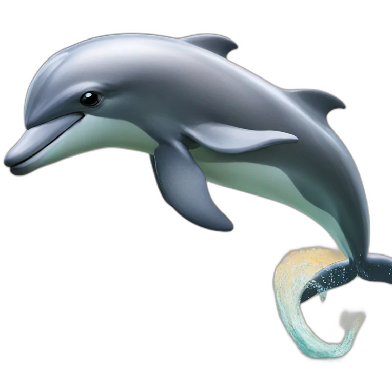 dolphin and horse as an one animal emoji