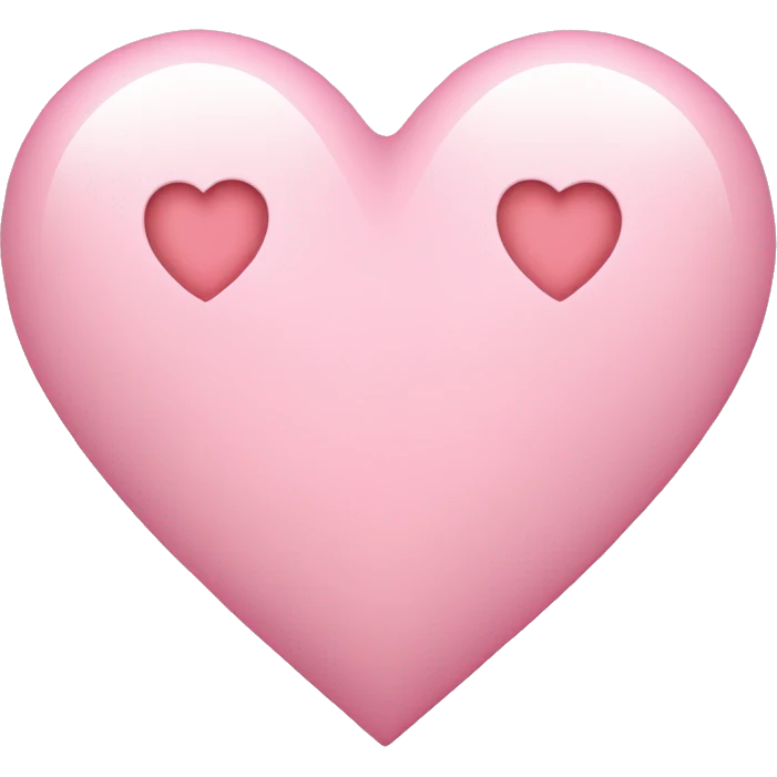 Light pink heart emoji