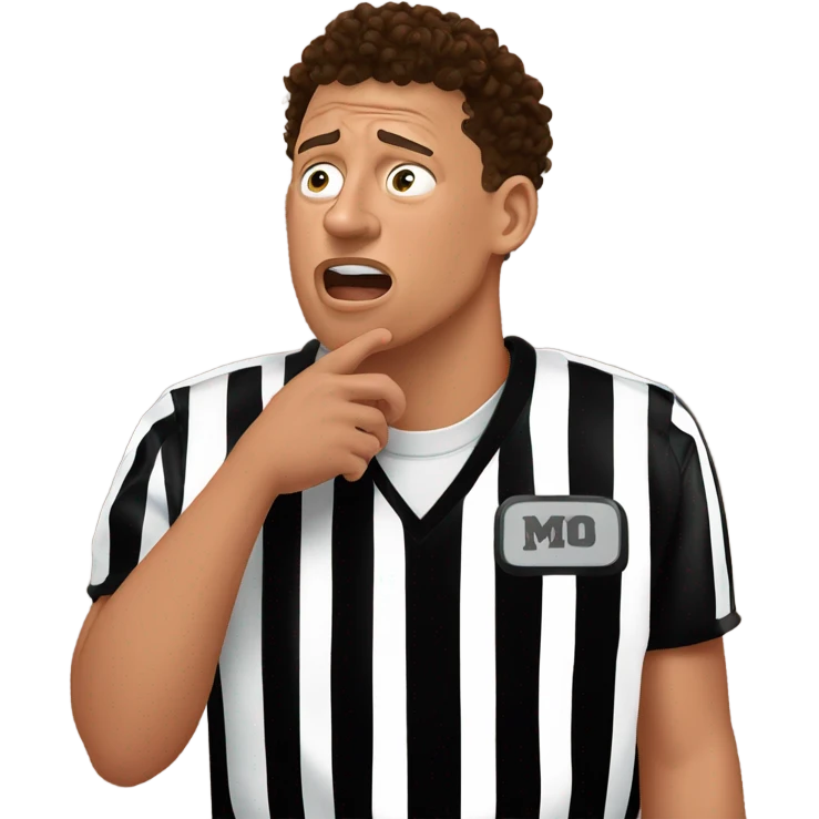 Patrick Mahomes crying to a referee  emoji
