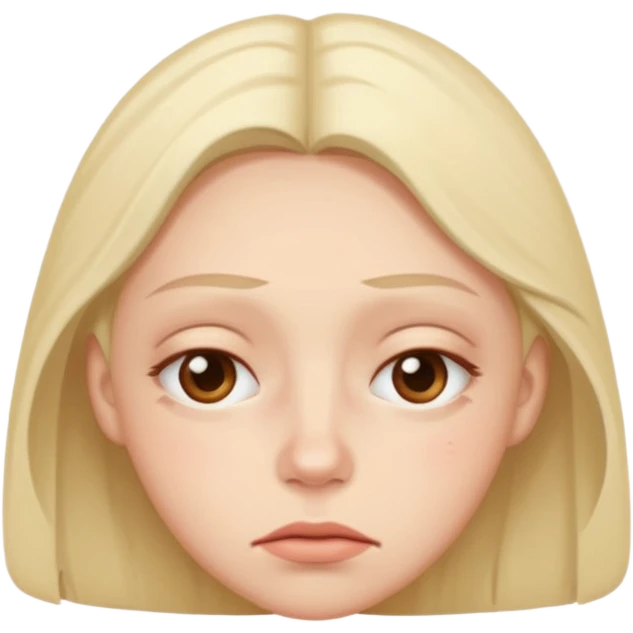 tired and exhausted with undereye bags emoji