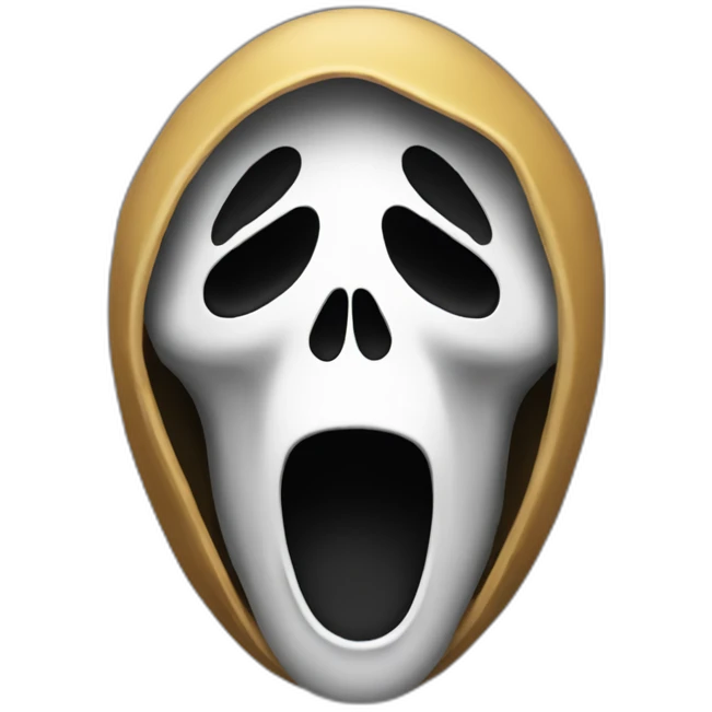 Ghostface-scream emoji