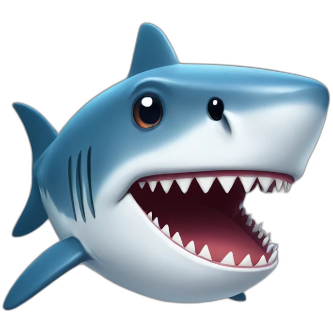 a shark face emoji
