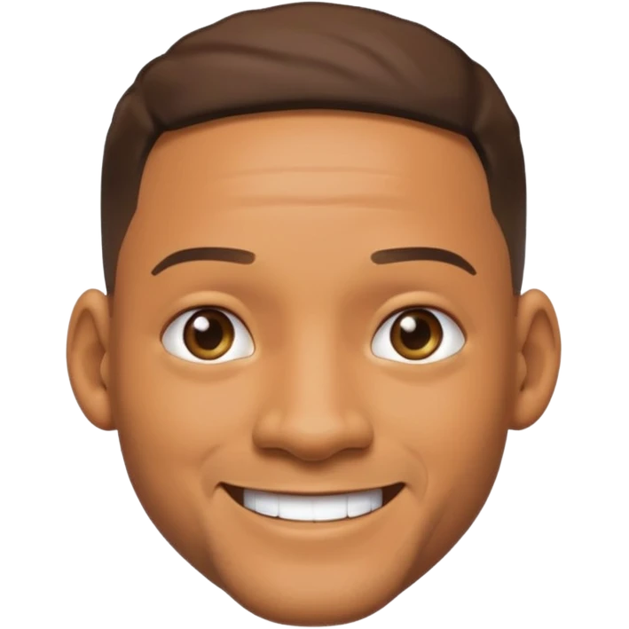 will smith with no beard 2d emoji emoji