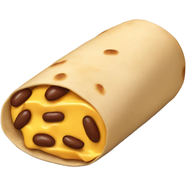 Bean and cheese burrito  emoji