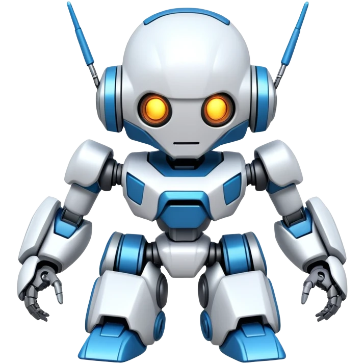 Futuristic Anime-styled Medabots emoji
