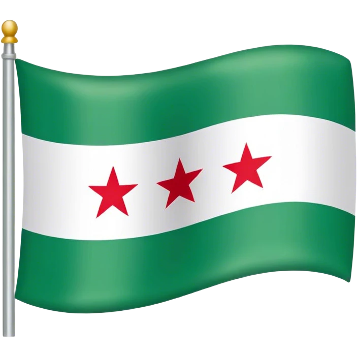 Green Syria flag emoji