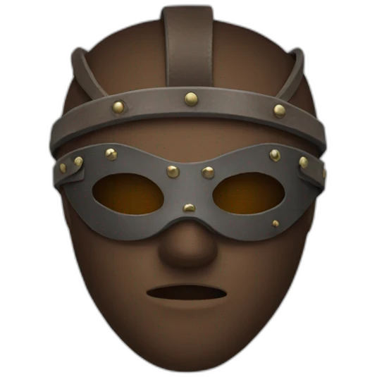 leather mask emoji