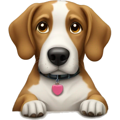 Dog watching tv on the couch emoji