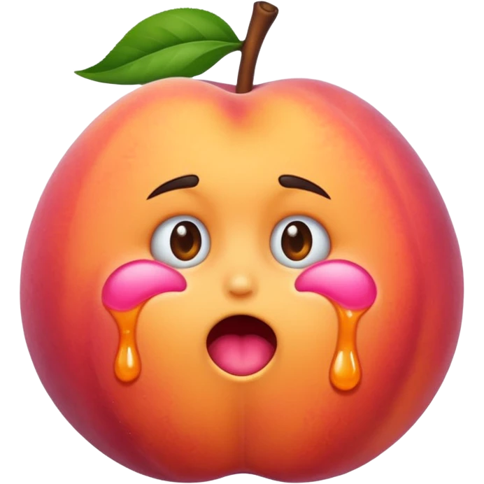 peach vomiting emoji